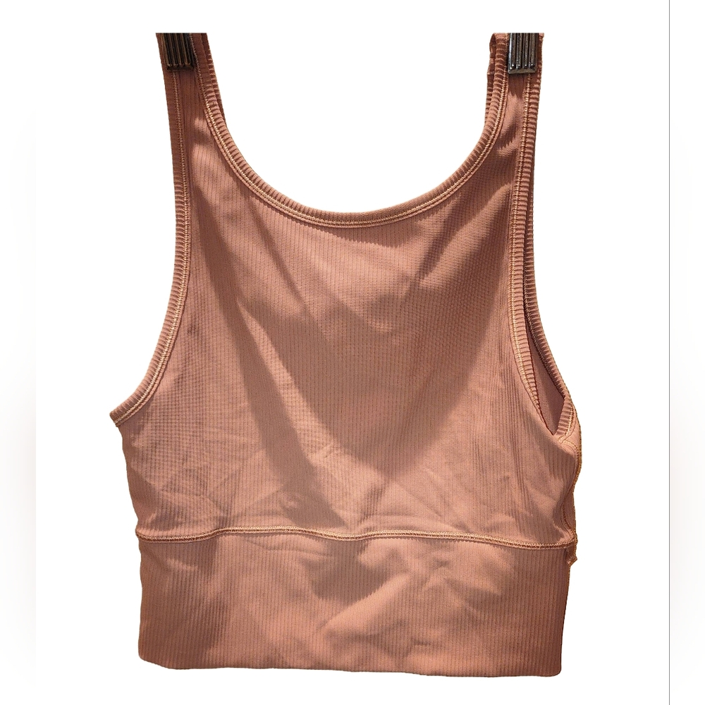 Lululemon Athletica Peach Ribbed Tank Top